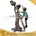 outdoor life size boy climbing mailboxes for Sale TSN-X002